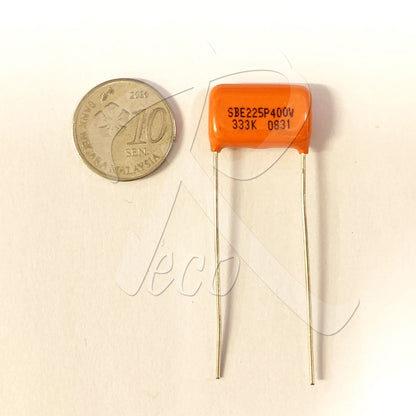 Sprague Guitar Orange Drop Capacitor Tone Caps CDE225P 333K 0.033UF 100V - Reco Music Malaysia