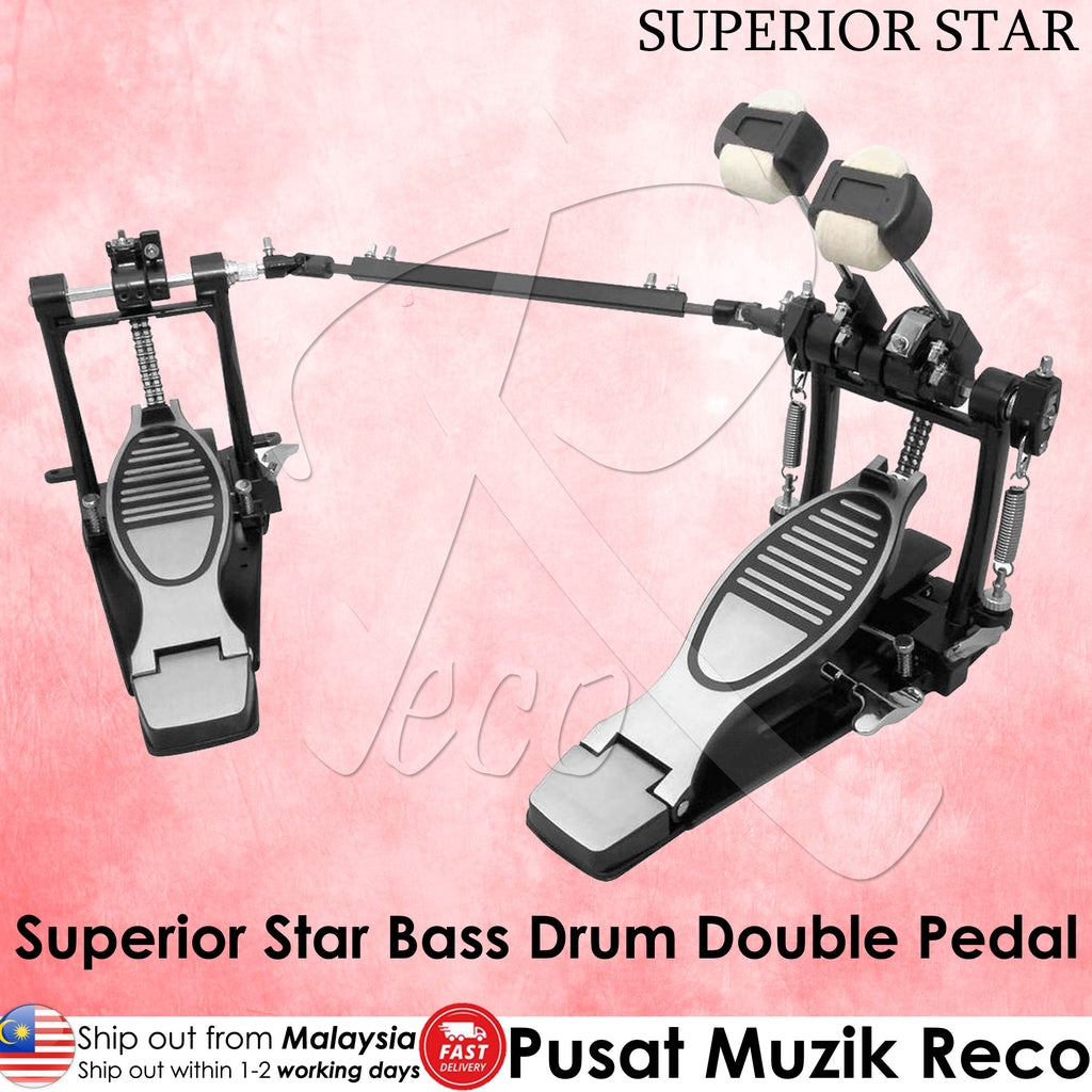 Superior Star P6A Double Bass Drum Pedal - Reco Music Malaysia