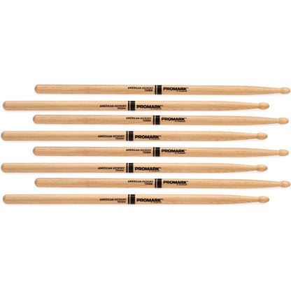 PROMARK TX5AW-4P TX5BW-4P TX7AW-4P Classic Forward 5A 5B 7A Hickory Drumstick 4 PAIRS BUNDLE BONUS PACK - Reco Music Malaysia