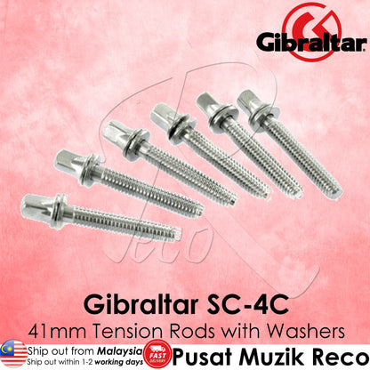 Gibraltar SC-4C 1 5/8 inch 41mm Tension Rods w/Washer -6/Pack | Reco Music Malaysia