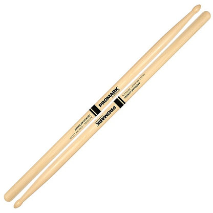 Promark RBH565TW Rebound 5A .565 Hickory Tear Drop Drumsticks, Wood Tip