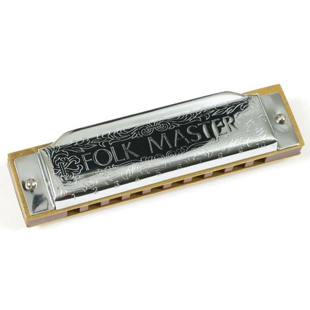 Suzuki 1072-B Folkmaster B Key Diatonic Harmonica 10 Holes - Reco Music Malaysia