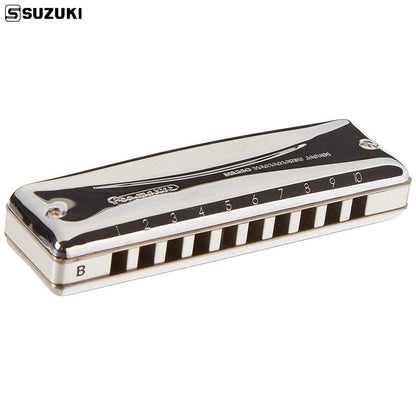 Suzuki MR350 A Key Promaster Professional 10 Hole Diatonic Harmonica - Reco Music Malaysia