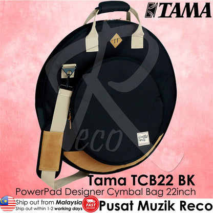 Tama TCB22 BK Powerpad Designer Cymbal Bag Black - Reco Music Malaysia