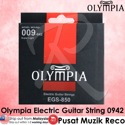 Olympia EGS-850 Electric Guitar String Set 09-42 - Reco Music Malaysia