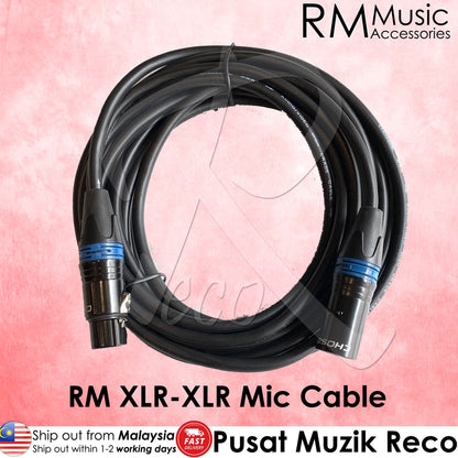 RM RXX Microphone Cable 3-Pin XLR Male to XLR Female - Reco Music Malaysia