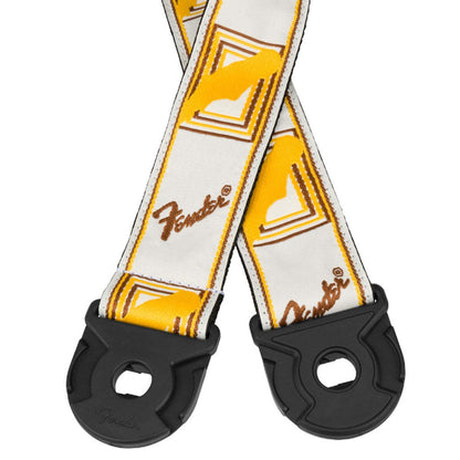 Fender 0990629005 White Yellow Brown Quick Grip Secure Locking End Strap - Reco Music Malaysia