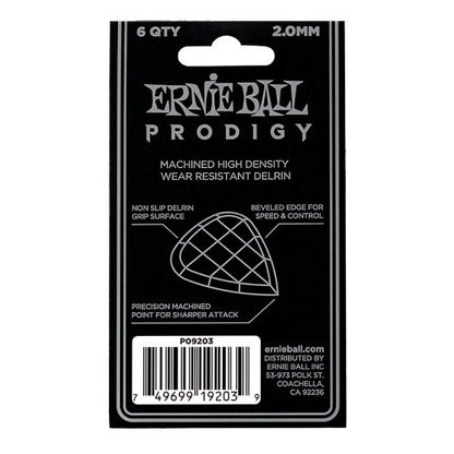 Ernie Ball PO9203 2.0mm White MINI Prodigy Guitar Picks, Pack Of 6 - Reco Music Malaysia