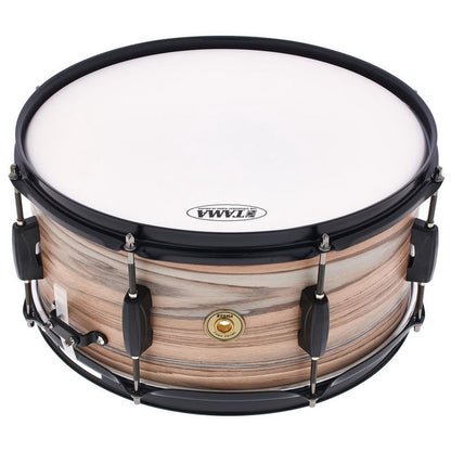 Tama WP1465BK-NZW Woodworks Snare Drum 14inx6.5in Natural Zebrawood Wrap - Reco Music Malaysia