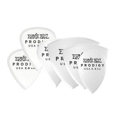 Ernie Ball PO9203 2.0mm White MINI Prodigy Guitar Picks, Pack Of 6 - Reco Music Malaysia