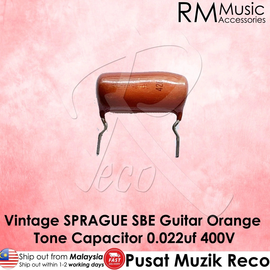 RM GF7789 SBE Vintage SPRAGUE 0.022UF 400V Guitar Orange Drop Capacitor - Reco Music Malaysia