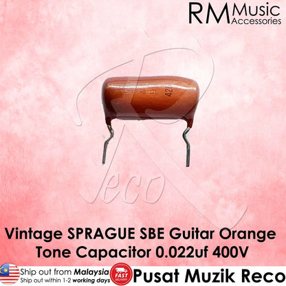 RM GF7789 SBE Vintage SPRAGUE 0.022UF 400V Guitar Orange Drop Capacitor - Reco Music Malaysia