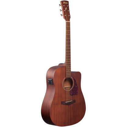 Ibanez PF12MHCE OPN Cutaway Dreadnought Body Acoustic-Electric Guitar, Open Pore Natural - Reco Music Malaysia