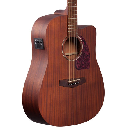 Ibanez PF12MHCE OPN Cutaway Dreadnought Body Acoustic-Electric Guitar, Open Pore Natural - Reco Music Malaysia