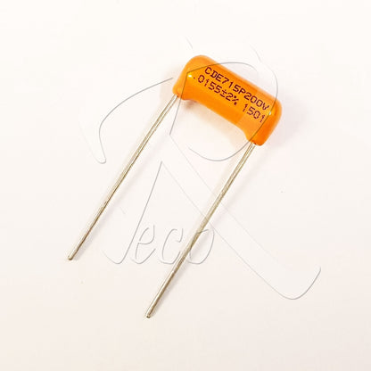 CDE Sprague CDE715P 153J 0.0155UF 200V Guitar Orange Drop Capacitor Tone Caps - Reco Music Malaysia