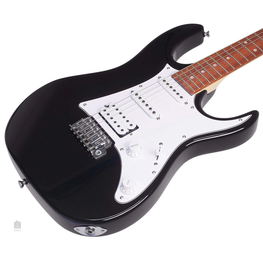 Ibanez GRX40 BKN Black Night Electric Guitar with Tremolo Basswood Body HSS Pickup (GRX40-BKN) - Reco Music Malaysia