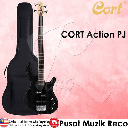 Cort Action PJ OPB 4 String Electric Bass Guitar | Reco Music Malaysia