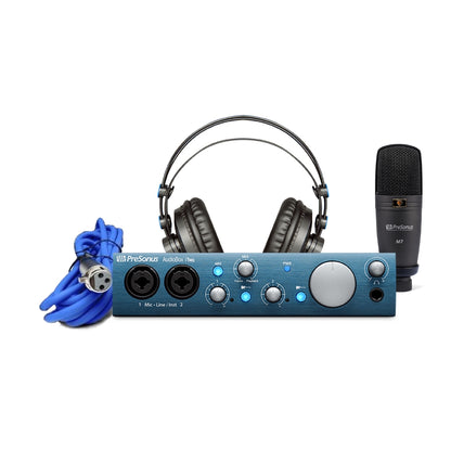 Presonus AudioBox iTwo USB iPad Audio Interface Studio Recording Bundle Package with Interface, Headphones, Microphone - Reco Music Malaysia