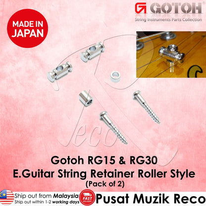 Gotoh RG15 & RG30 Guitar String Retainer Roller Style - Reco Music Malaysia