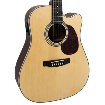 Cort MR500E Solid Top Semi Acoustic Guitar With Bag | Reco Music Malaysia