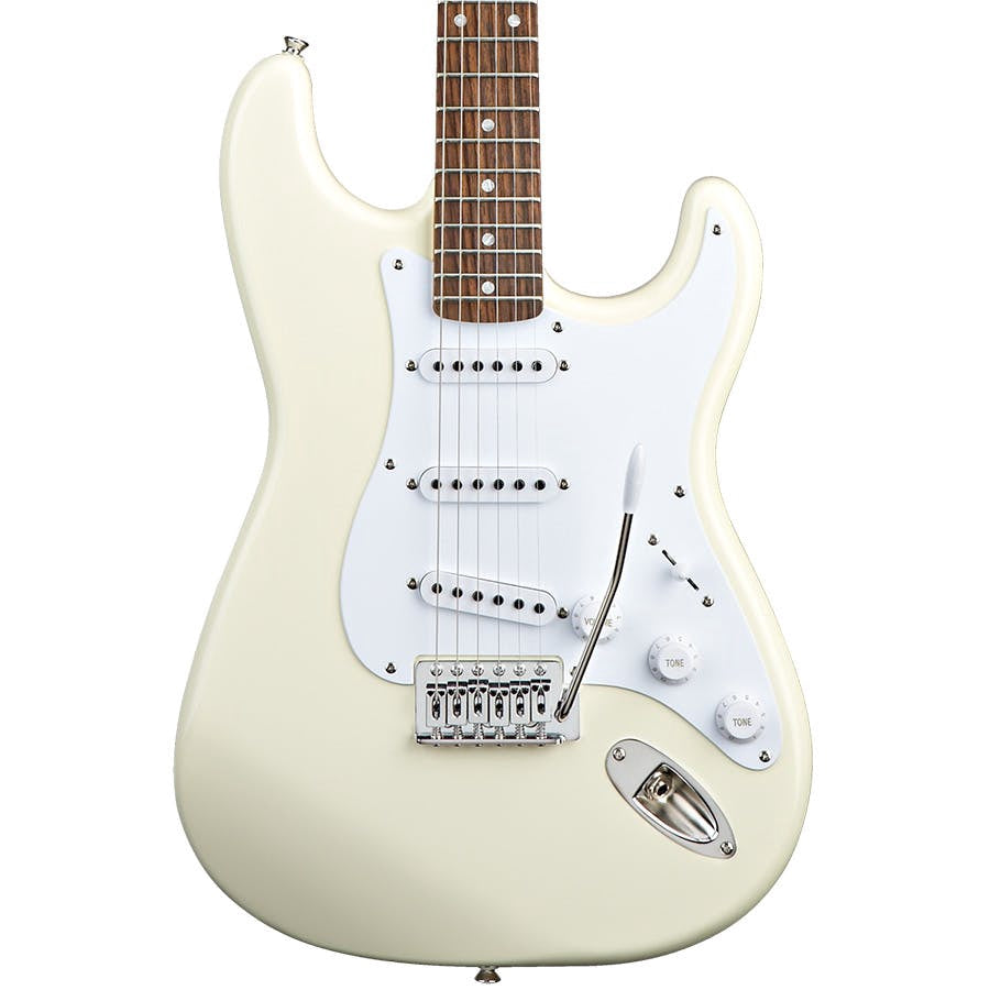 Fender Squier 0370001580 Arctic White Bullet Stratocaster Electric Guitar With Tremolo - Reco Music Malaysia