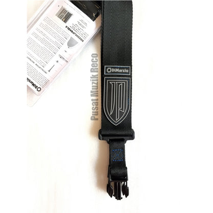 DiMarzio DD2200JPBKBL John Petrucci 2 Inch Nylon ClipLock Quick Release Guitar Strap - Blue | Reco Music Malaysia