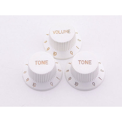 RM Electric Guitar Plastic Volume Tone Knob White - Reco Music Malaysia