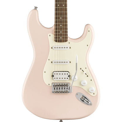 Fender Squier 0370005556 Shell Pink Bullet Stratocaster HSS Electric Guitar With Tremolo - Reco Music Malaysia