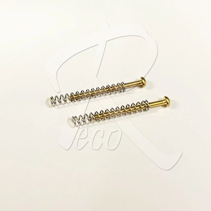 【2pcs】RM GF0348-GD Gold Electric Guitar Humbucker Pickups Height Adjusting Screws with Spring - Reco Music Malaysia