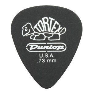 Dunlop 488P.73 Tortex Pitch Black Standard Guitar Picks Player Pack (12pcs) | Reco Music Malaysia