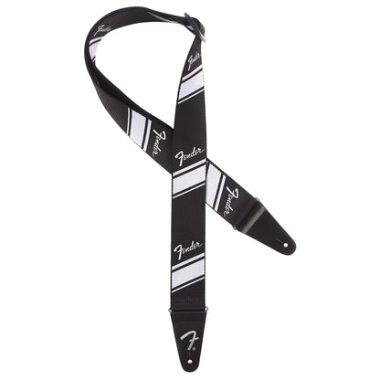 Fender® 2 Inch Nylon Competition Stripe Guitar Strap - Silver - Reco Music Malaysia