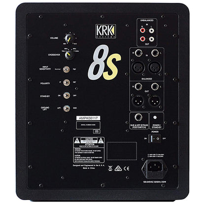 KRK 8S2 Rokit Powered 8 inch Studio Subwoofer - Reco Music Malaysia