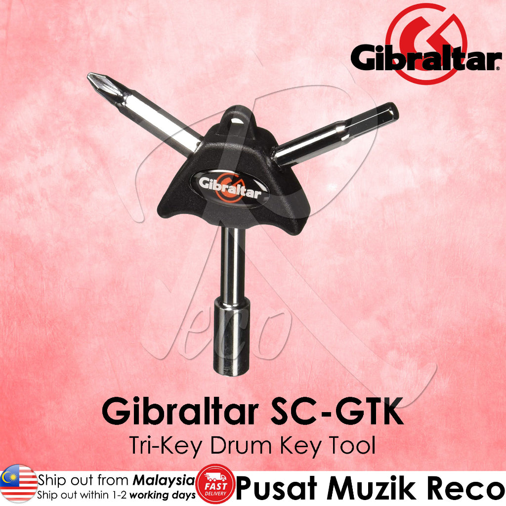 Gibraltar SC-GTK Tri-Key Drum Key Tool - Reco Music Malaysia