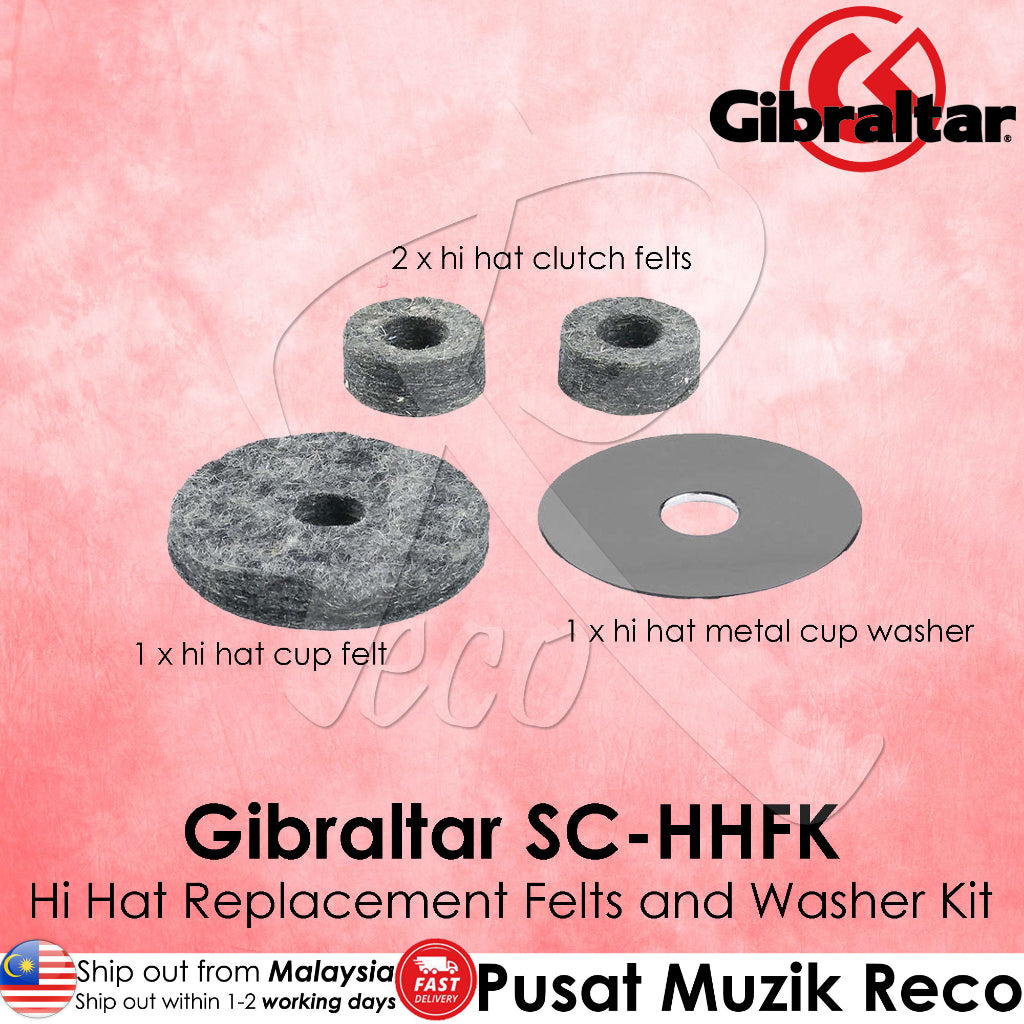 Gibraltar SC-HHFK Hi Hat Replacement Felts and Washer Kit - Reco Music Malaysia