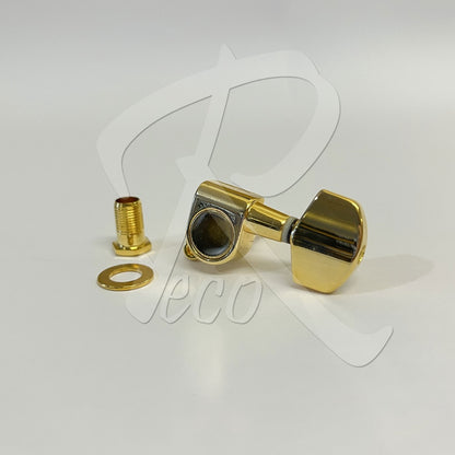 RM GF-1338-GD Acoustic Electric Guitar Machine Head SET Tuning Peg Tuner 3R3L , Gold - Reco Music Malaysia