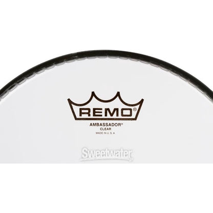 Remo BA-0308-00 8-inch Batter Ambassador Clear Drum Head - Reco Music Malaysia