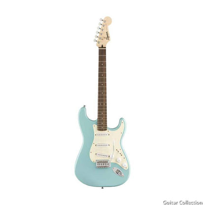 Fender Squier 0370001597 Bullet Stratocaster Electric Guitar With Tremolo (Tropical Turquoise) - Reco Music Malaysia